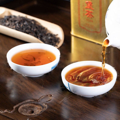 2022 CHINATEA COFCO Zhong Cha Liubao Tea Liu Pao Tea Dark Tea 150g Golden Jar