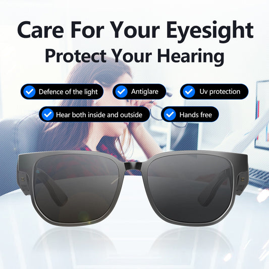 Smart Glasses Headset Wireless Bluetooth Sunglasses Outdoor Sport Music Call