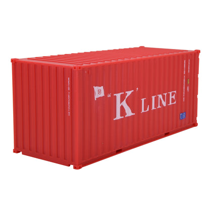 1:35 K-LINE 20GP Shipping Container Model Plastic Office Home Decorate Toy