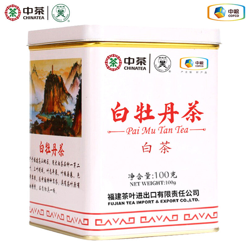 Butterfly CHINATEA Old Tree White Peony White Tea White Mudan Loose Leaves 100g -