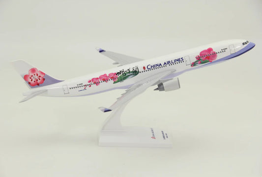 32CM 1:200 Risesoon China Airlines AIRBUS A330-300 Aircraft ABS Plastic Model