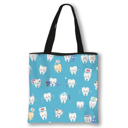 Handbag Casual Tote Bag Shoulder Purse Travelling Storage Pouch Polyester Print