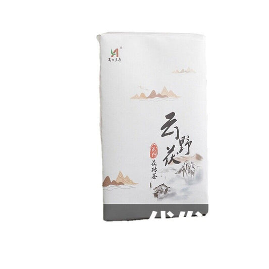 1000g Hunan Anhua Black Tea Aged Tea Hand-built Fu Brick Golden Flower Black Tea