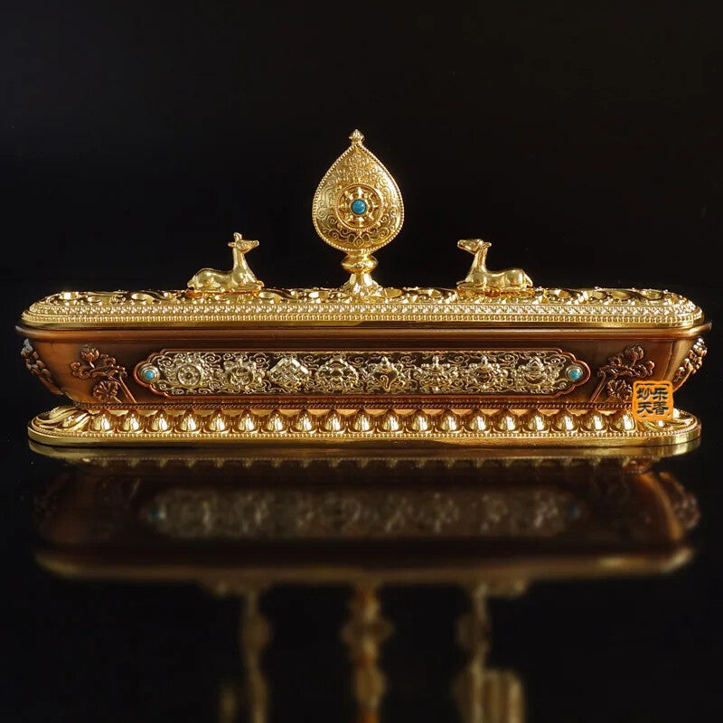 Tibetan Incense Burner Alloy Censer Containing Incense Sticks Holder Diffuser