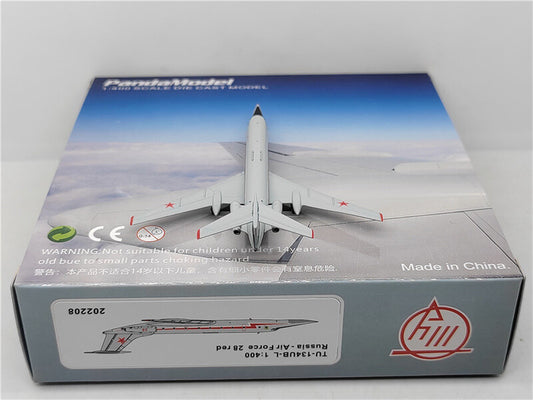 PandaModel Russia Air Force TU-134UB-L 28red 1/400 Aircraft Pre-built Model
