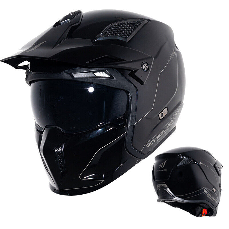 Motorcycle Modular Open Face Full Face Helmet Retro Street Bikes Full Helmet DOT