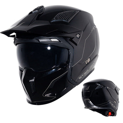 Motorcycle Modular Open Face Full Face Helmet Retro Street Bikes Full Helmet DOT