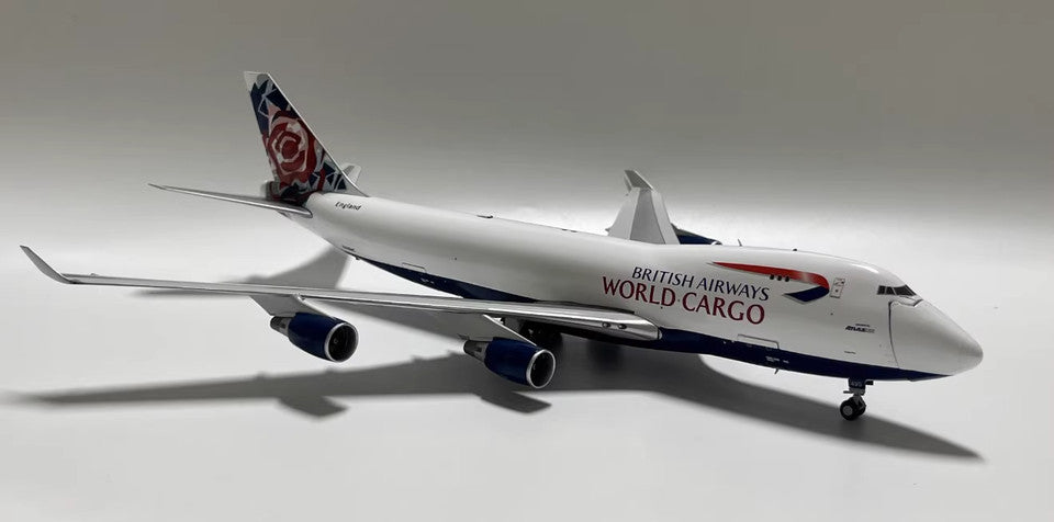 1:200 JC Wings BRITISH AIRWAYS WORLD CARGO BOEING 747-400F Plane Diecast Model