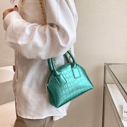 Pattern Synthetic Leather Crossbody Bag Shoulder Handbag Small Shell 20X15X6 CM