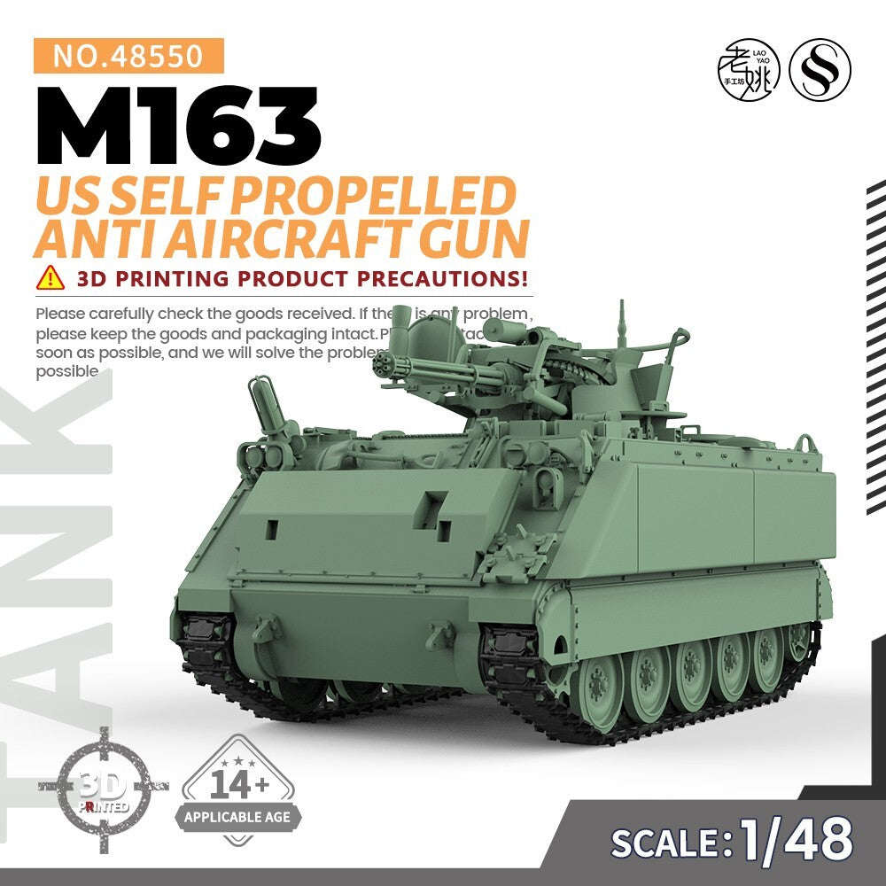 SSMODEL SS48550 1/48 Military Model Kit US M163 Self Propelled Anti Aircraft Gun