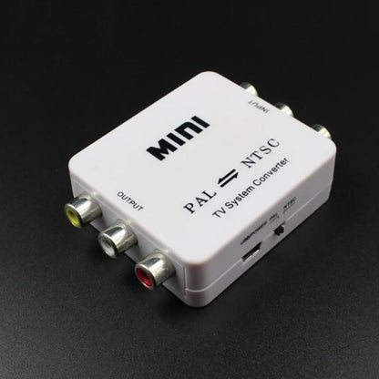 Bi-Directional Dual-Way NTSC To PAL + PAL To NTSC Video System Converter Adapter