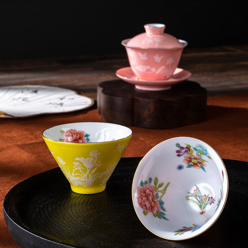 One Piece Chinese Tea Cup Porcelain Master Cup 60ml Handpainted Ceramic Cup New