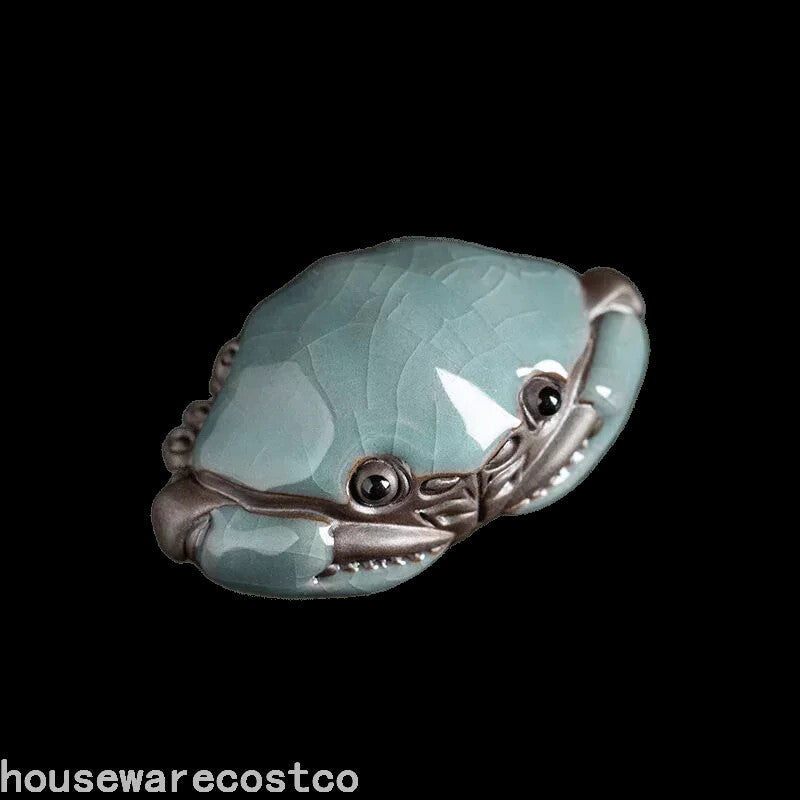 Ceramic Crab Tea Handmade Tea Pet Decoration Chinese Tea Table Accessories