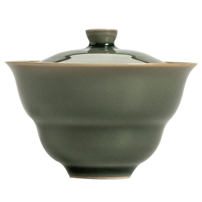 130ml Retro Ceramics Gaiwan Handmade Tea Bowl Cup Tureen Kung Fu Tea Set Tea
