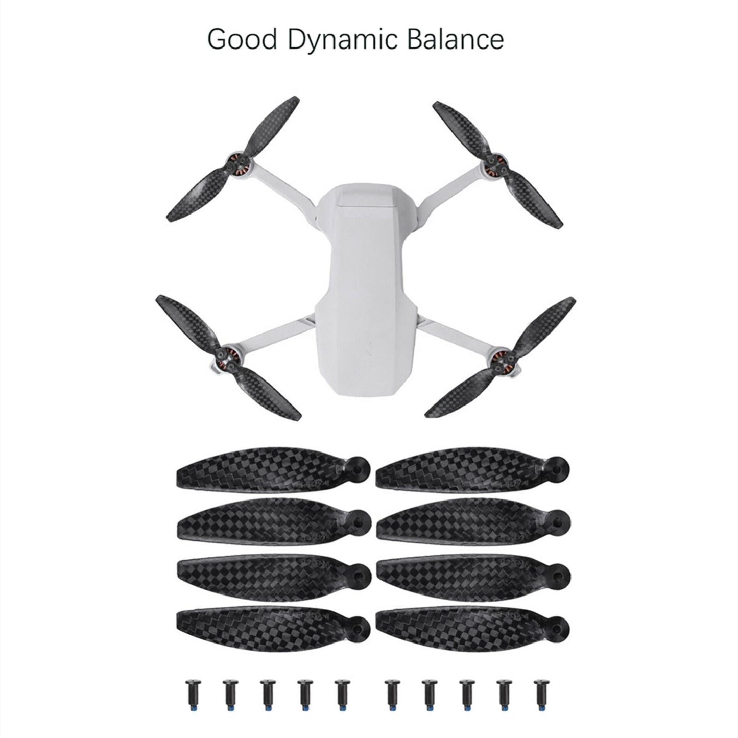 8Pcs 4726F Carbon Fiber Durable Propellers Blade For DJI Mavic Mini 2/Mini SE