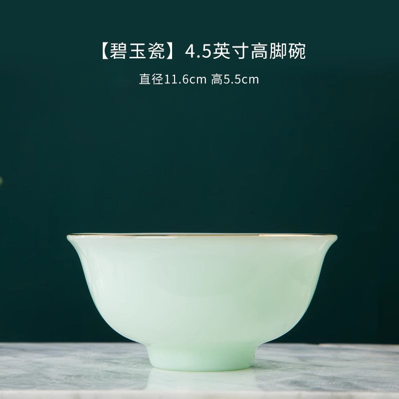 Jingdezhen Jade Porcelain Ceramic Bowl Rice Bowl Noodle Bowl Tableware Ornament