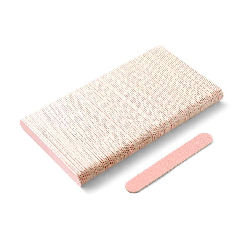 Nail Files 100Pcs Wood Double-Sided Professional Strong Sandpaper Polishing Tool