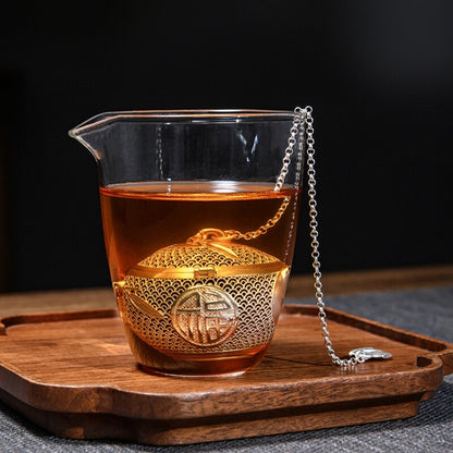 999 Sterling Silver Tea Filter Full Handmade Tea Strainer With Certificate Paper