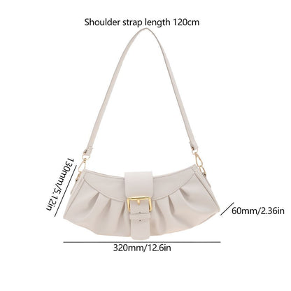 Handbags Retro Synthetic Leather Shoulder Underarm Bag 32x13x6 Cm Strap 61Cm 1PC