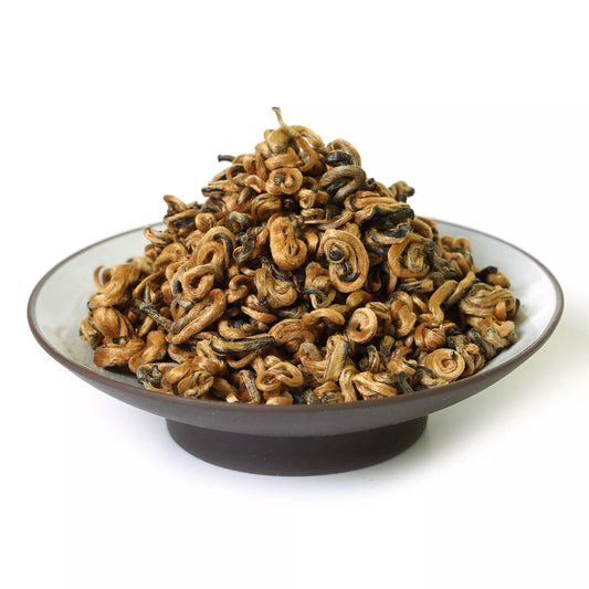 500g Nonpareil Supreme Yunnan Black Tea Fengqing Dian Hong Snail Golden Buds