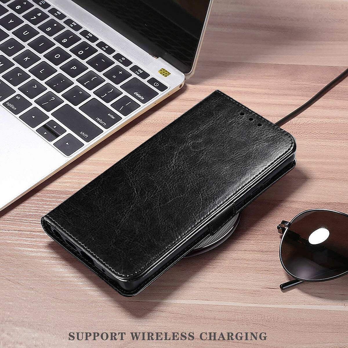 For Samsung Galaxy S21 Ultra+ Case Leather Tpu Wallet Flip Stand Cover Accessory