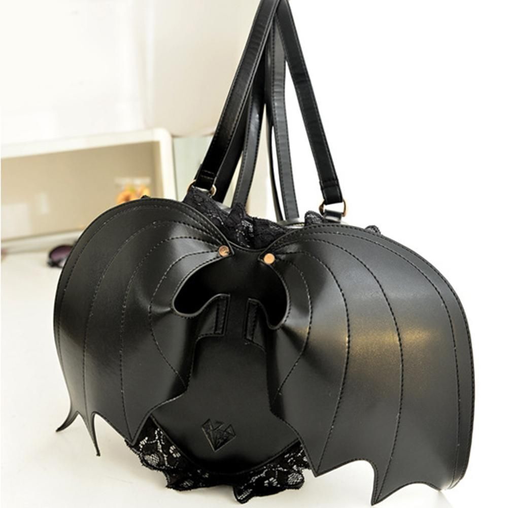Devil Angel Backpack Cute Halloween Bag Party Black 23*23*10 Cm White 45*22*7 Cm