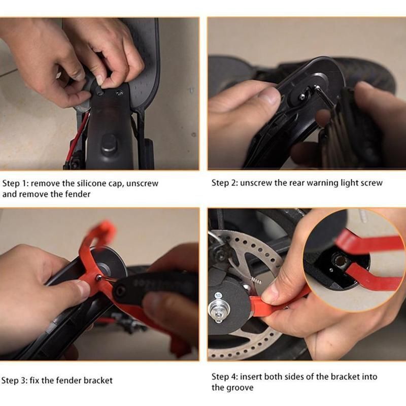 Rear Mudguard Bracket Rigid Support Fender Bracket Electric Scooter Accessories
