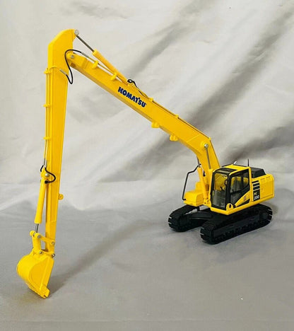 1:50 PC200-10 Extended Arm Excavator Contruction Machine Equipment Diecast Model