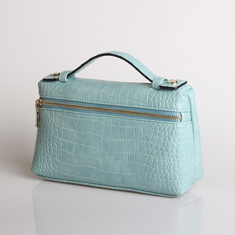 Pattern PU Leather Clutch Bag Women Trendy Make Up Handbag Purse Bag
