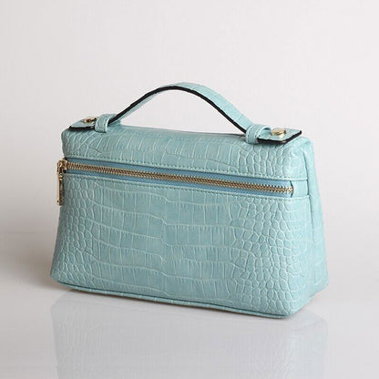 Pattern PU Leather Clutch Bag Women Trendy Make Up Handbag Purse Bag