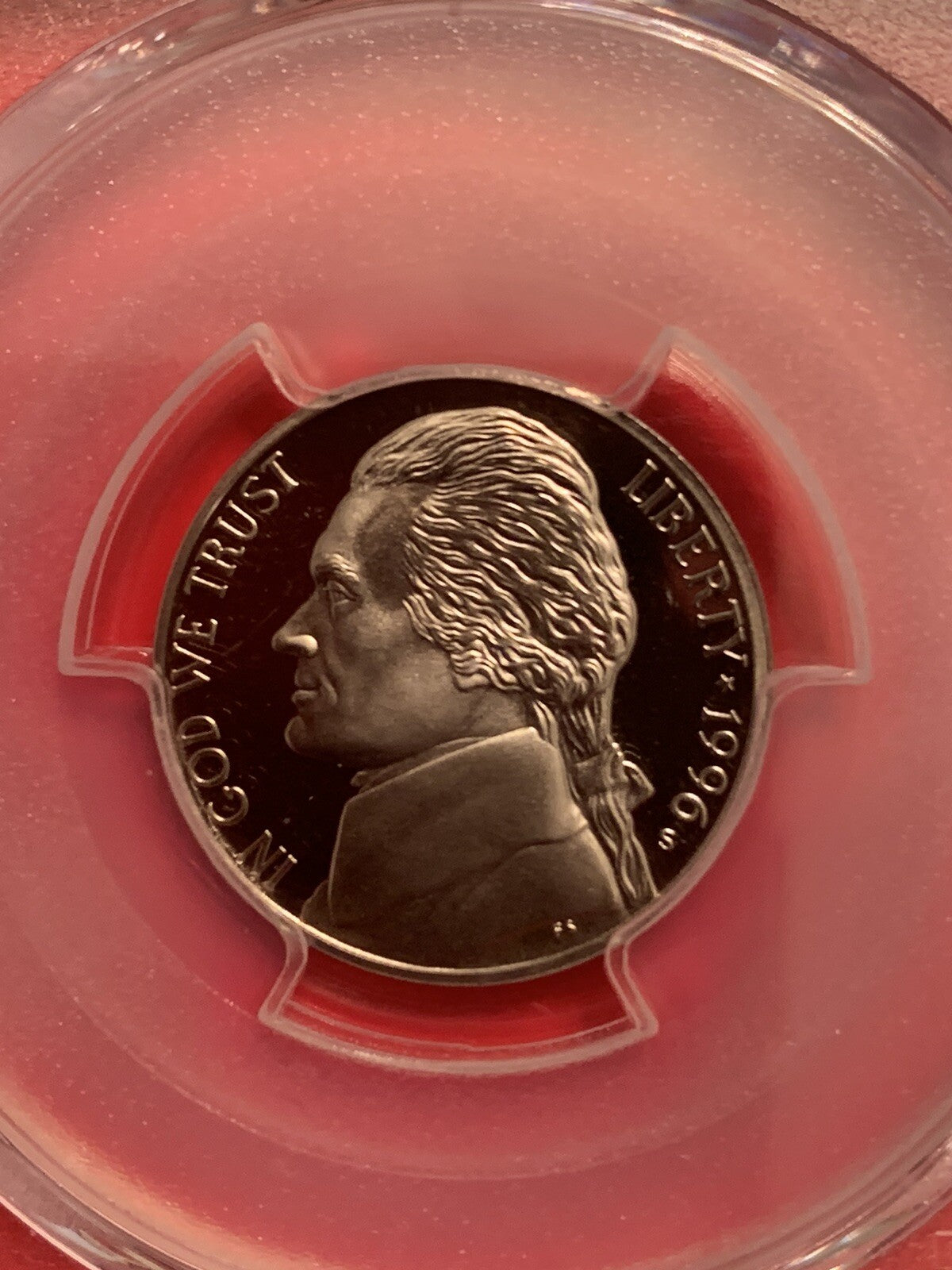 1996 S 5C President Thomas Jefferson Nickel Proof PCGS PR69DCAM GEM Coin LIBERTY