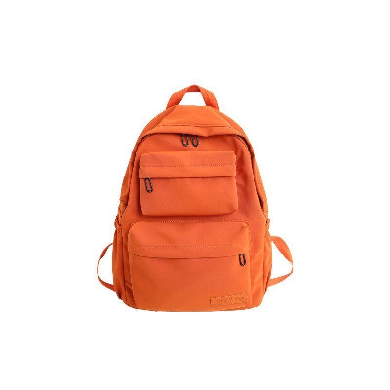 Waterproof Nylon Backpack Casual Women Large Schoolbag 30*13*40 CM Green/Yellow