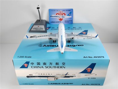 1:200 Aviation CHINA SOUTHERN AIRBUS A319NEO Passenger Airplane Diecast Model