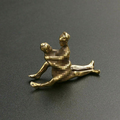 Chinese brass tradition not antique art mini 5 statue collectable gift