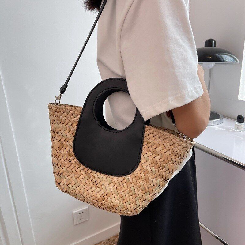 Summer Straw Weave Handbags Women Shoulder Bag Beach Crossbody Bags