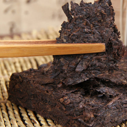 Premium Puer Cooked Tea Brick Old Banzhang Ancient Tree Bamboo Tube Tea 500g