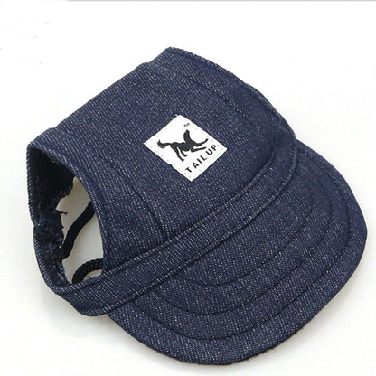 Dog Sun Hat Pet Baseball Cap Adjustable Sunscreen Ear Holes Visor Cap S-XL size!