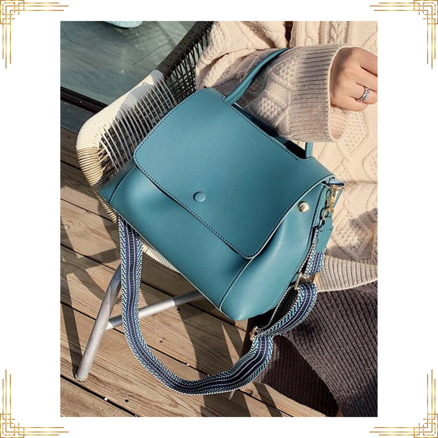 Women Fashion LEATHER Shoulder Crossbody Handbag Casual Luxury Female Tote Bag