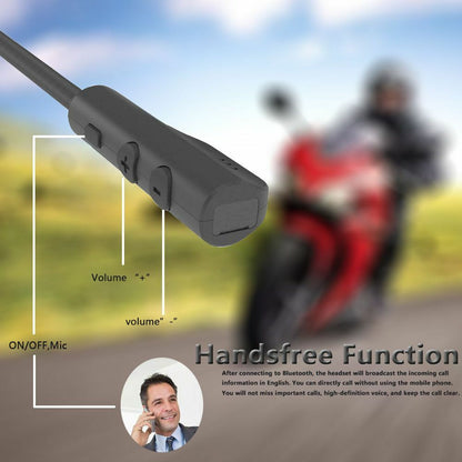 VR Robot Bluetooth 5.0 Moto Helmet Headset Wireless Handsfree Stereo Earphone BT