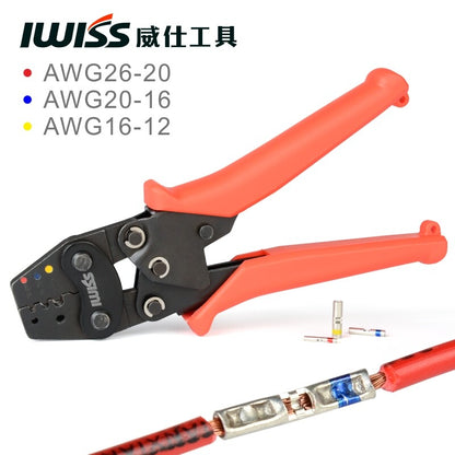 IWISS Crimping Tool for AWG26-12 12-26AWG 0.128-4mm²