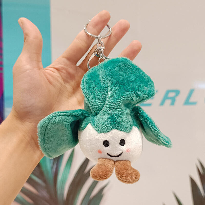 Farm Vegetable Doll Keychain Cabbage Green Onion Cauliflower Corn Plush Pendant