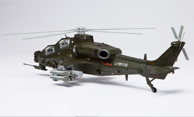 1:38 39CM China Air Force Z-10 Armed Helicopter Airplane Diecast Aircraft Model