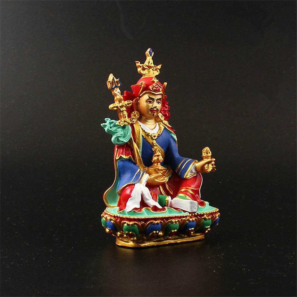Tibetan Buddhist Tantric Figurine Auspicious Hand Painted Resin Buddha Statue