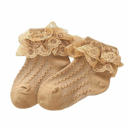 Socks Baby Lace Ruffle Cotton Girls Cute Toddler Princess Style Kid Accessories