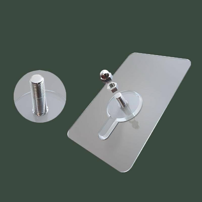 Punch-Free 10pcs Non-Marking Screw Sticker Wall Picture Hook Invisible Traceless