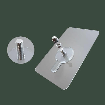 Punch-Free 10pcs Non-Marking Screw Sticker Wall Picture Hook Invisible Traceless