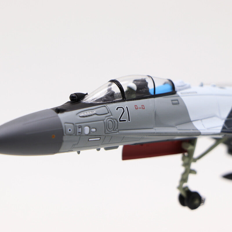 1/100 Russian Su-35 Super Flanker Fighter SU-35 alloy military aircraft model 21
