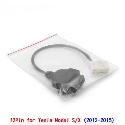 12-Pin Female Connector OBD II Diagnostic Tool Harness Cable For Tesla Model S X