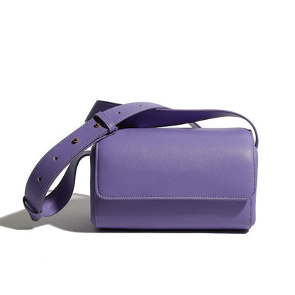 Small Flap Real Leather Camera Box Handbag Clutch Crossbody Purse Shoulder bag