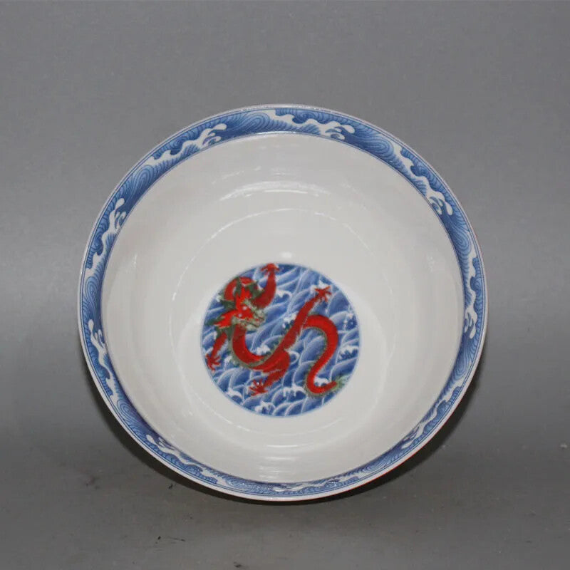Collection of Decorative Arts and Crafts, Dragon Pattern Bowl Porcelain
